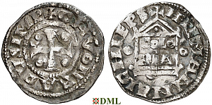 Денарий, Германия, Нижняя Лотарингия, Konrad II (1027-1039), Hermann II (1036-1056), м.д. Koln, Dbg. 385