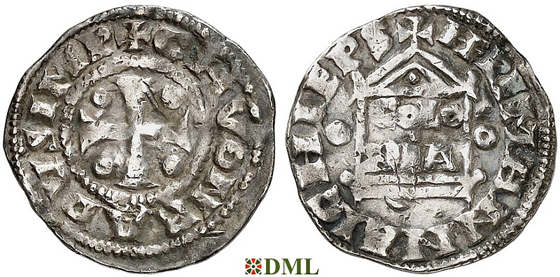 Денарий, Германия, Нижняя Лотарингия, Konrad II (1027-1039), Hermann II (1036-1056), м.д. Koln, Dbg. 385