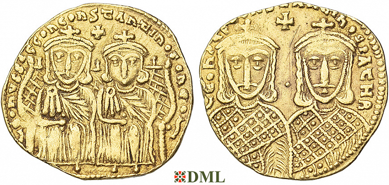 Солид, Византия, Leo IV (775-780) и Constantine VI (775-780), м.д. Constantinople