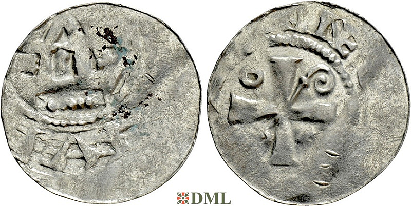 Денарий, Германия, Саксония, Anonymous bishop, м.д. Magdeburg, Dbg 1775