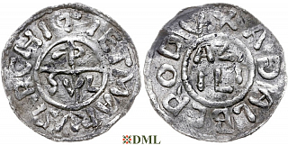 Денарий, Германия, Бавария, Dietmar II (1025-1041), м.д. Salzburg, Hahn 1976, 105a1.2