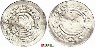 Денарий, Германия, Саксония, Udo I (1034-1057), м.д. Stade, Dbg. 1610