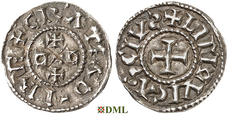 Денье, Каролинги, Eudes (Odo) (887-898), м.д. Limoges, Depeyrot 511