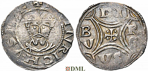 Денарий, Германия, Нижняя Лотарингия, Heinrich III (1046-1056), м.д. Duisburg, Dbg. 317