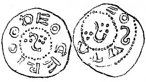 Денарий, Германия, Верхняя Лотарингия, Dietrich I (984-1027), Dbg. 1