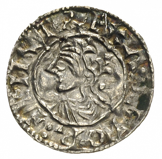 Денарий, Англия, Cnut  (1016-1035), м.д. London, монетарий Pulfstan, North 781