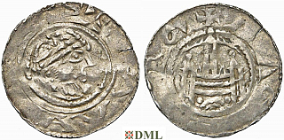 Денарий, Германия, Саксония, Anonymous bishop, м.д. Magdeburg, Dbg. 648