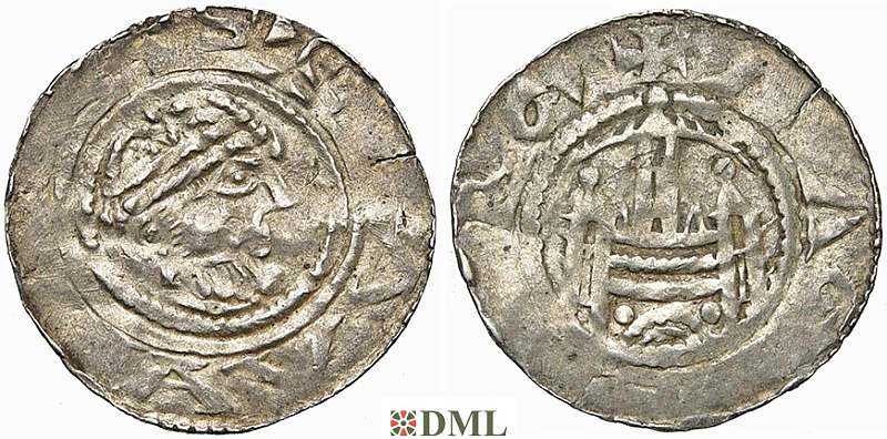 Денарий, Германия, Саксония, Anonymous bishop, м.д. Magdeburg, Dbg. 648