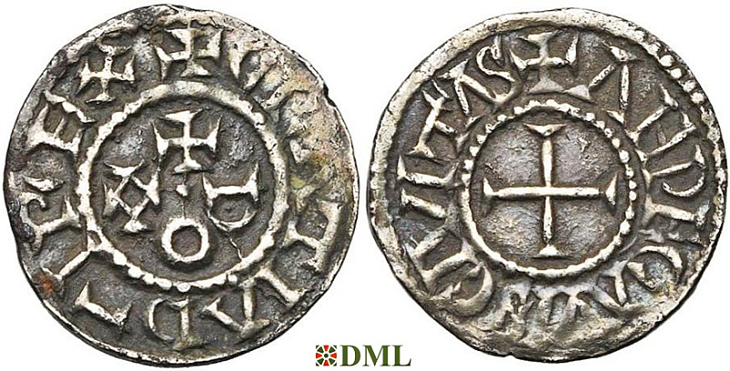 Обол, Каролинги, Eudes (887-898), м.д. Angers, Depeyrot 44