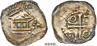 Денарий, Германия, Верхняя Лотарингия, Adalbero II (984-1005), м.д. Metz, Dbg. 1404