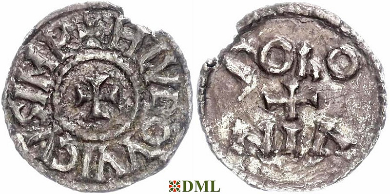 Денье, Каролинги, Louis I (814-840), м.д. Cologne, Depeyrot 342