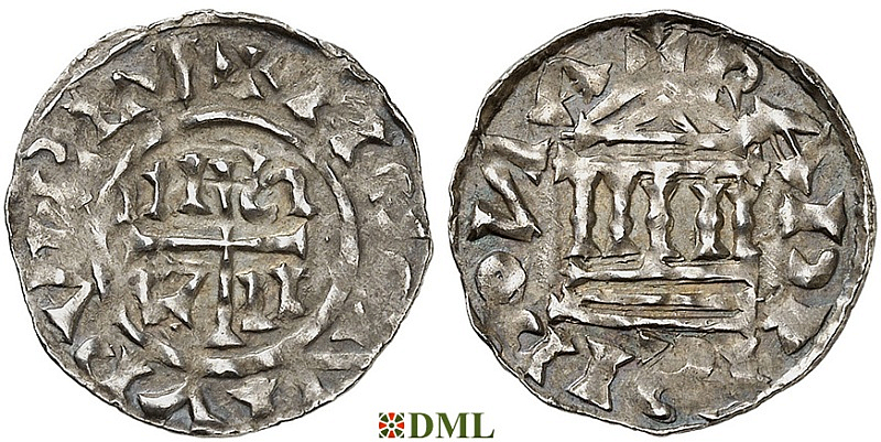 Денарий, Германия, Бавария, Heinrich III (1027-1039) и Konrad II (1024-1039), м.д. Regensburg, Hahn 1976, 35