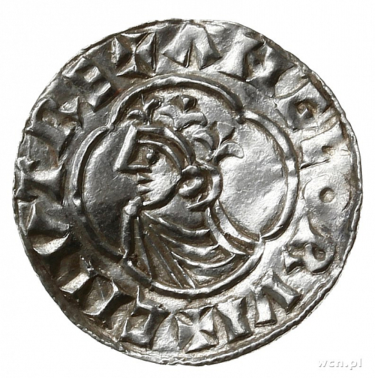 Денарий, Англия, Cnut  (1016-1035), м.д. Stamford, монетарий Oswold, North 781