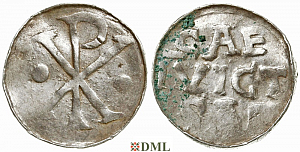 Денарий, Германия, Верхняя Лотарингия, Anonymous bishop, м.д. Prum, Dbg. 1190