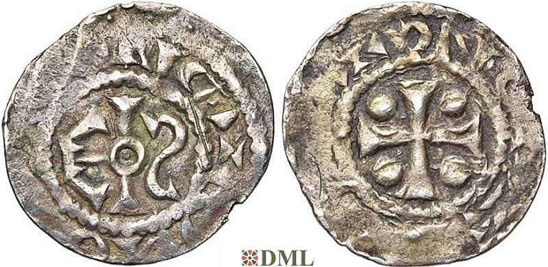 Денарий, Германия, Нижняя Лотарингия, Arnulf II (964-989) или Baldwin IV (989-1036), м.д. Lens, Ilisch 2014, 1.5