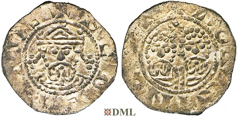 Денарий, Германия, Нижняя Лотарингия, Gf. Egbert II (1068-1090), м.д. Dokkum, Ilisch 2000, 22.5