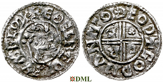 Денарий, Англия, Æthelred II (978-1016), м.д. Thetford, монетарий Godman, North 770