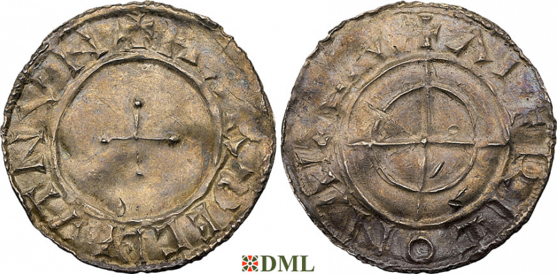 Денарий, Дания, Hardeknut (1035-1042), м.д. Aalborg, Hbg. 39