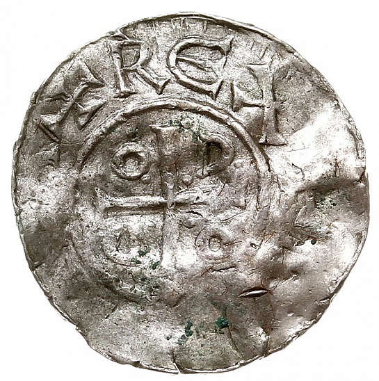Денарий, Германия, Саксония, Otto III (983-1002), м.д. Goslar, Dbg. 1164