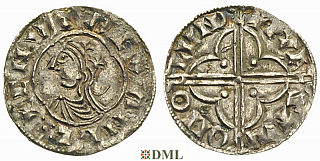 Денарий, Англия, Cnut  (1016-1035), м.д. London, монетарий Pulfstan, North 781