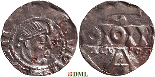 Денарий, Германия, Нижняя Лотарингия, Konrad II (1027-1039), м.д. Nijmegen-Tiel, Ilisch 2000, 8.17