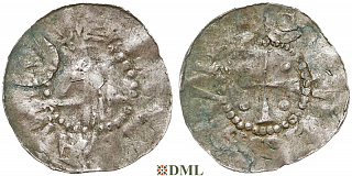 Денарий, Германия, Саксония, Hg. Bernard I (973-1011), м.д. Luneburg, Dbg 590