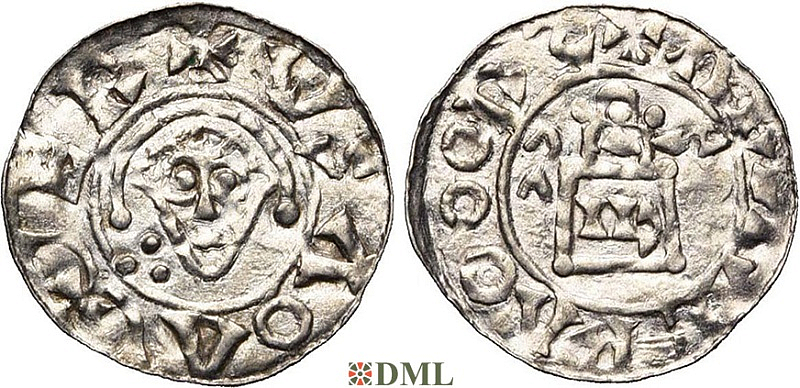 Денарий, Германия, Нижняя Лотарингия, Godfried (†1069), м.д. Merum, Ilisch 2000, 24.3