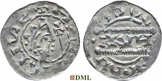 Денарий, Германия, Нижняя Лотарингия, Bruno III (1050-1057), м.д. Dokkum, Ilisch 2000, 21.19