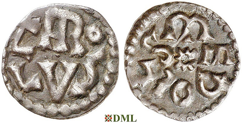 Денье, Каролинги, Charlemagne (768-814), м.д. Melle, Depeyrot 605