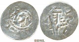 Денарий, Германия, Саксония, Adalbert (1043-1072), м.д. Bremen, Dbg. 1777