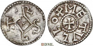 Обол, Каролинги, Charlemagne (768-814) ou Charles le Chauve (840-877), м.д. Melle