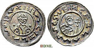 Денарий, Чехия, Богемия, Břetislav I (1037-1055), Šmerda 1996, 153
