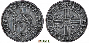 Денарий, Англия, Harthaknut (1035-1042), м.д. Shaftesbury, монетарий Æthelric, North 799