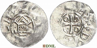 Обол, Германия, Саксония, Otto III (983-1002), м.д. Goslar, type OAP