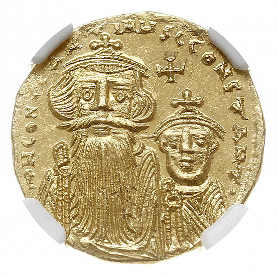 Солид, Византия, Constans II and Constantine IV (641-668), м.д. Constantinople