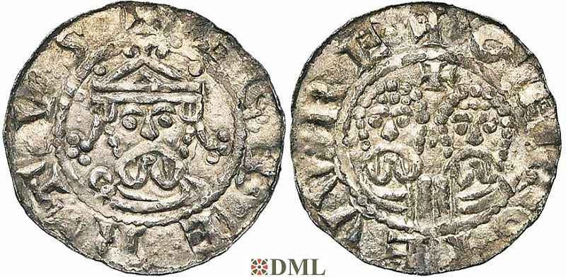 Денарий, Германия, Нижняя Лотарингия, Gf. Egbert II (1068-1090), м.д. Garrelsweer