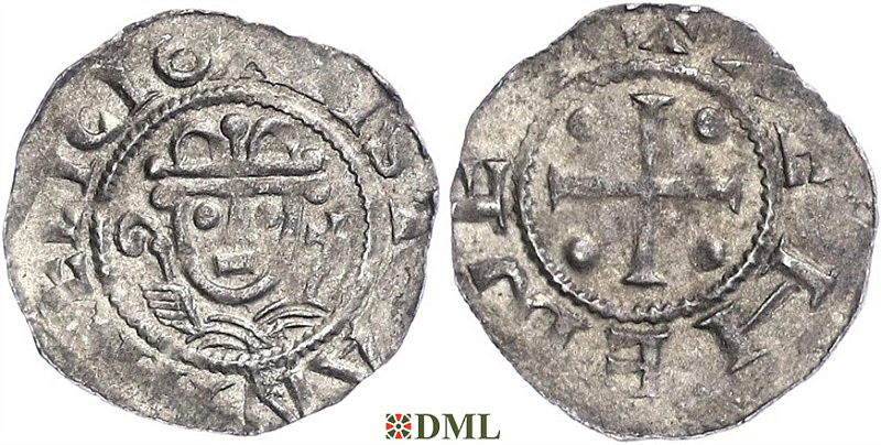 Денарий, Германия, Нижняя Лотарингия, Adalbert (1043-1072), м.д. Jever