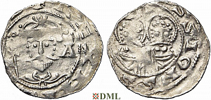 Денарий, Германия, Саксония, Heinrich IV (1056-1084), м.д. Goslar, Dbg. 670