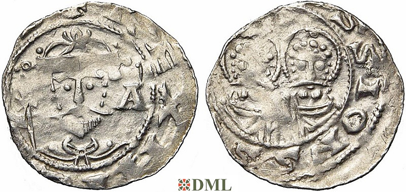 Денарий, Германия, Саксония, Heinrich IV (1056-1084), м.д. Goslar, Dbg. 670