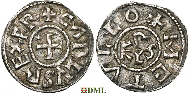 Денье, Каролинги, Charles le Chauve (840-877), м.д. Melle, Depeyrot 606