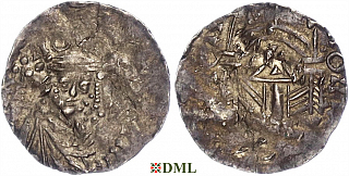 Денарий, Германия, Франкония, Heinrich II (1002-1024), м.д. Mainz, Dbg. 788
