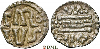 Денарий, Каролинги, Charlemagne (768-814), м.д. Saint-Denis