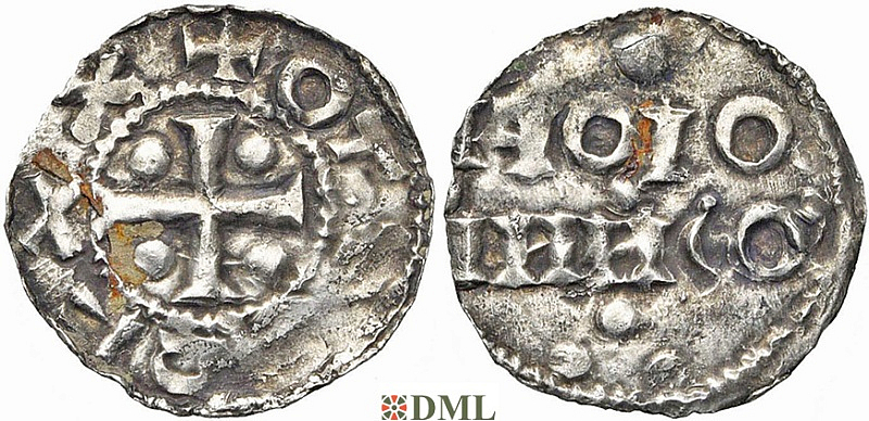 Денарий, Германия, Нижняя Лотарингия, Otto I (936-962), м.д. Huy, Ilisch 2014, 33.2