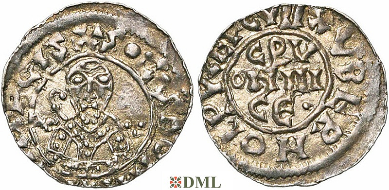 Денарий, Германия, Нижняя Лотарингия, B. Bernold (1040-1054), м.д. Groningen, Ilisch 2000 18.1.3