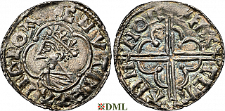 Денарий, Англия, Cnut  (1016-1035), м.д. Norwich, монетарий Hateman, North 781