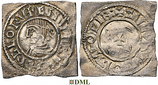 Денарий, Дания, Knut (1018-1035), м.д. Viborg, Hbg. 46