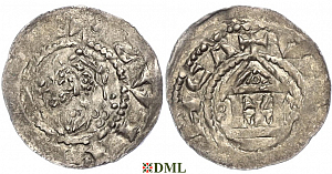Денарий, Германия, Франкония, Heinrich III (1039-1056), м.д. Mainz, Dbg. 793