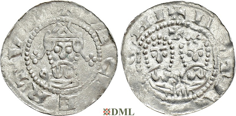 Денарий, Германия, Нижняя Лотарингия, Gf. Egbert II (1068-1090), м.д. Stavoren, Ilisch 2000, 22.1