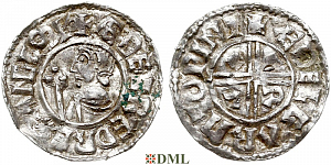 Денарий, Англия, Æthelred II (978-1016), м.д. Winchester, монетарий Æthelgar, North 770