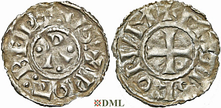 Денарий Франция Robert II (996-1031),